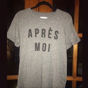 Gray Anthropologie Après Moi T-Shirt